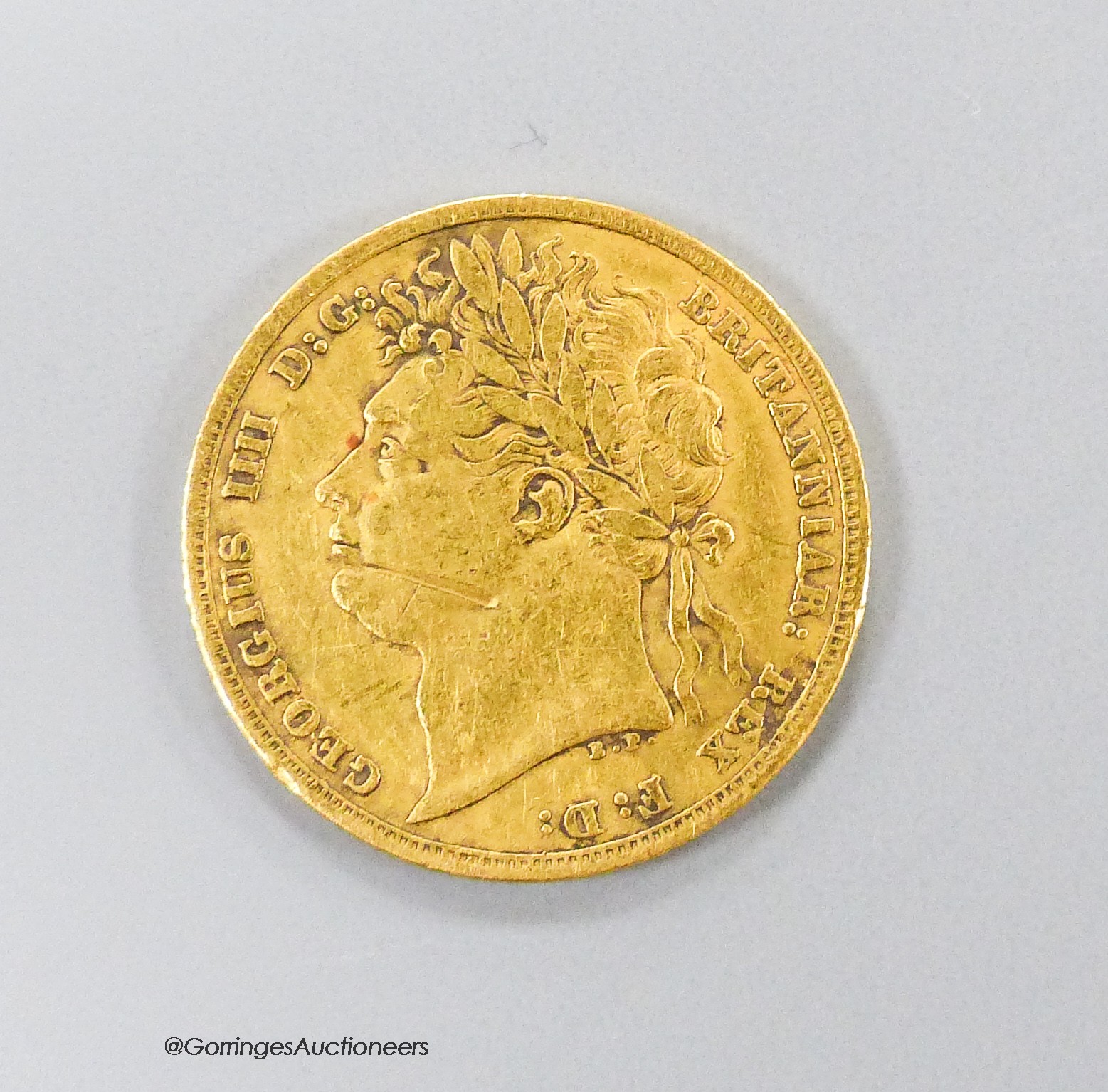 A George IV 1822 gold sovereign, F.